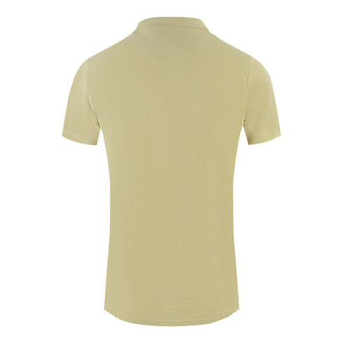 Aquascutum Boxed Logo Beige Polo Shirt